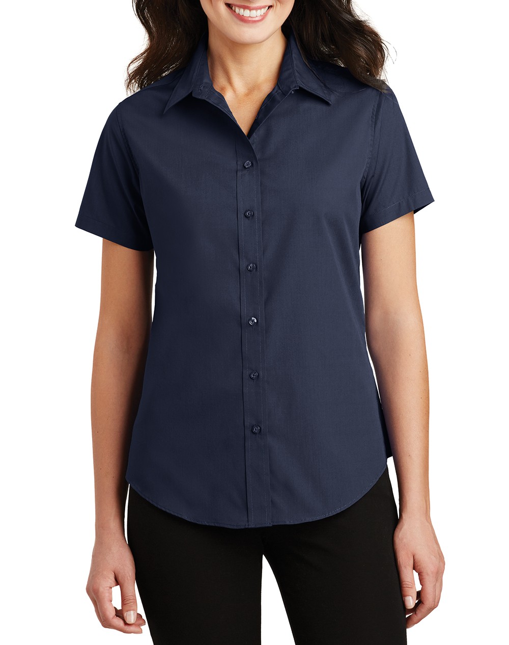 MODELO L633. BLUSA DE MANGA CORTA RESISTENTE AL DESGASTE, DE ASPECTO
