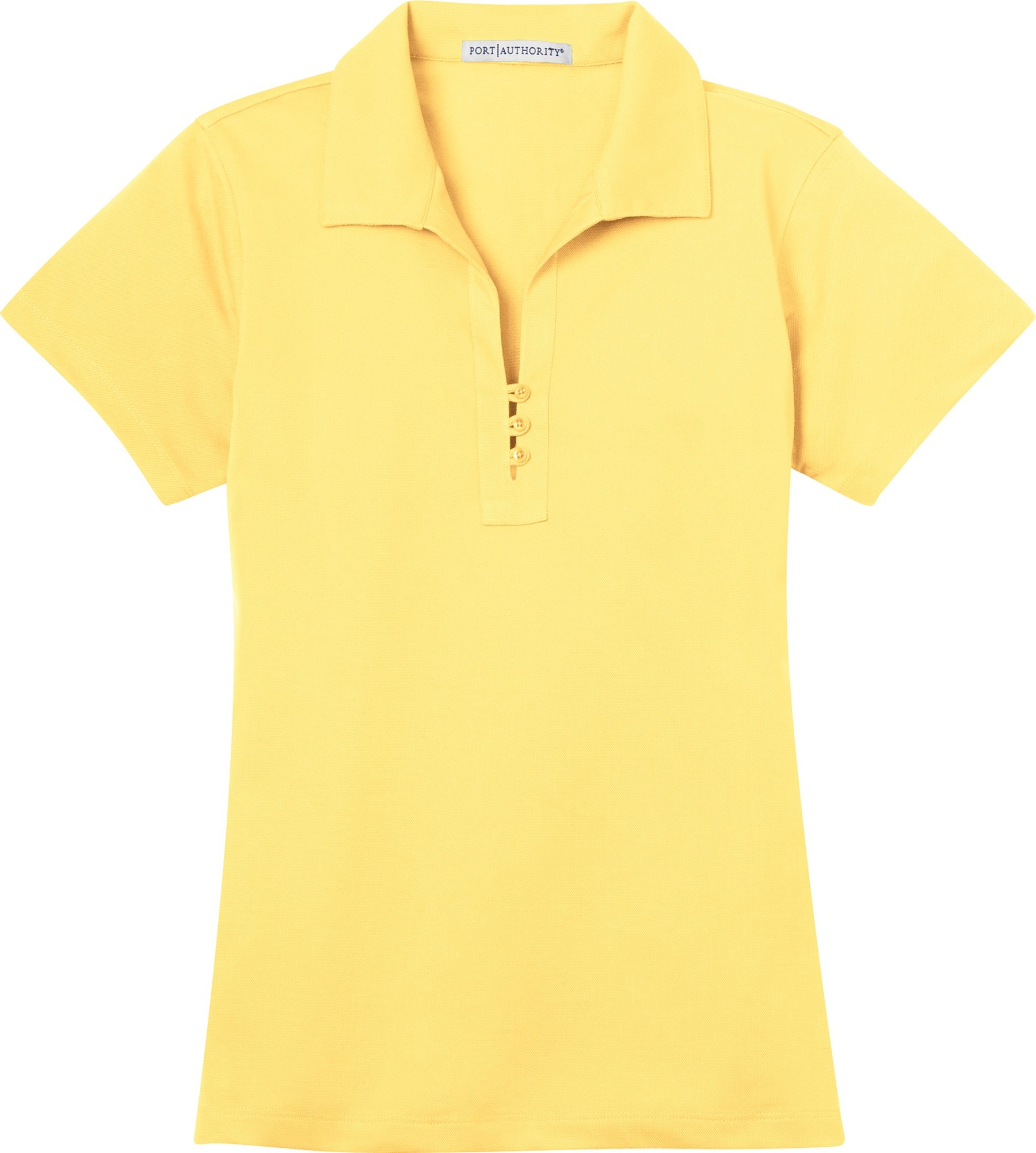 Port Authority® Blusa polo para dama con protección UV, ideal para uniforme.  L527 amarillo - Camisetas polo - MUJER