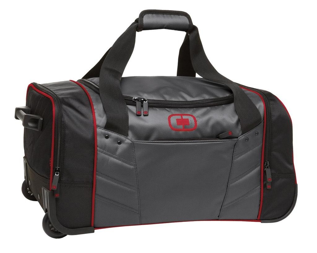 OGIO® Hamblin 22 Maleta con ruedas para viajar sin esfuerzo. 413009 diesel/negro/rojo