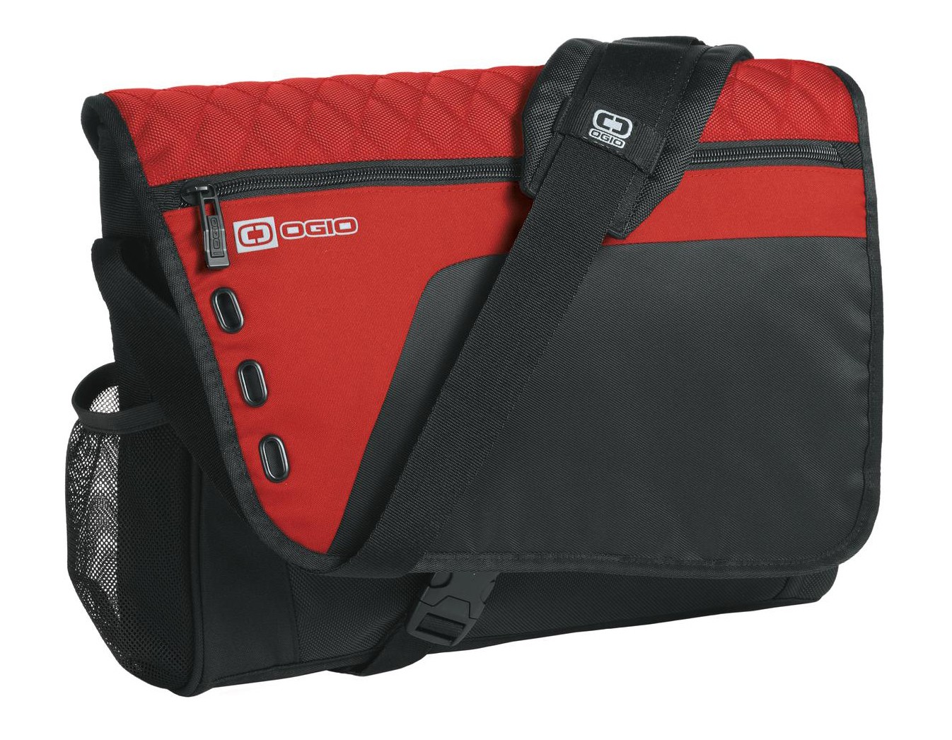 OGIO® Vault Messenger Maletín organizador. 417012 rojo/negro