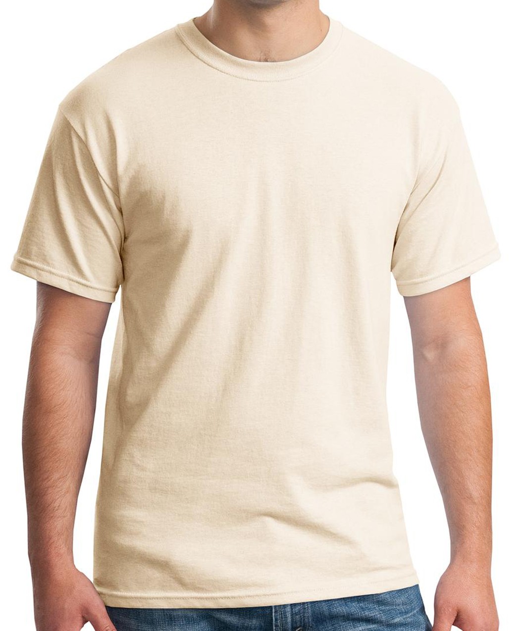 Gildan® Camiseta cuello redondo, algodón pesado. 5000 natural