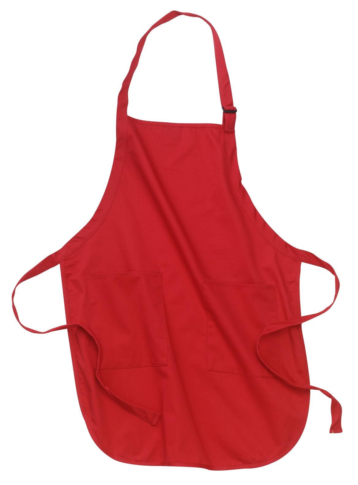 Port Authority® Delantal completo con bolsillos. A500 rojo
