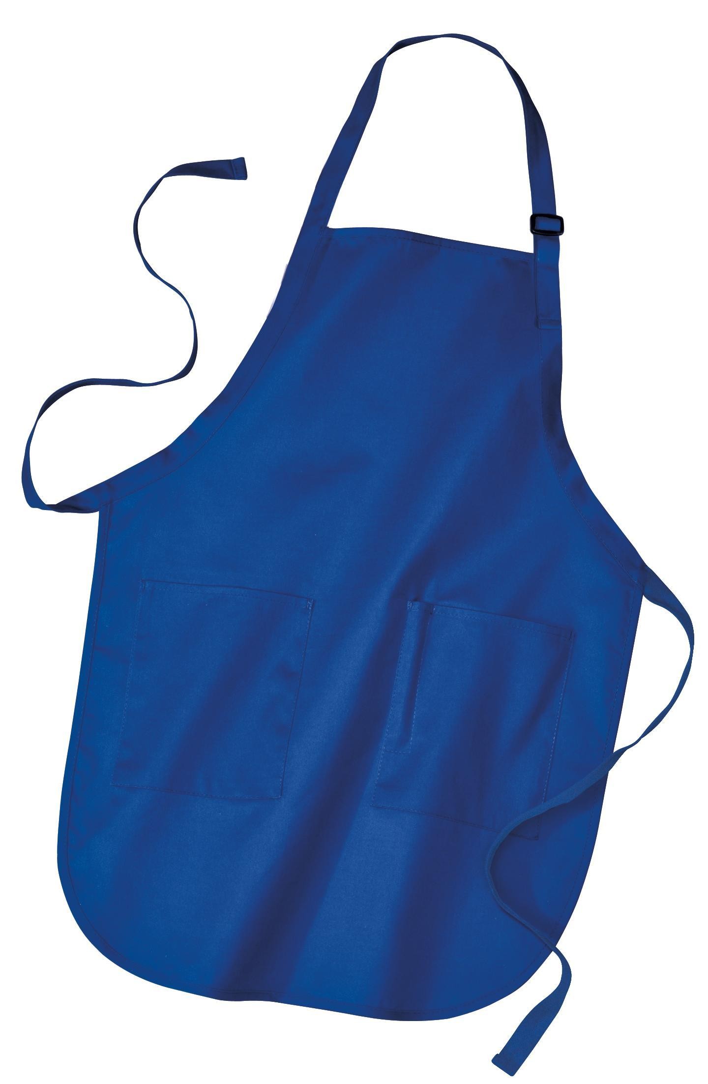 Port Authority® Delantal completo con bolsillos. A500 azul rey