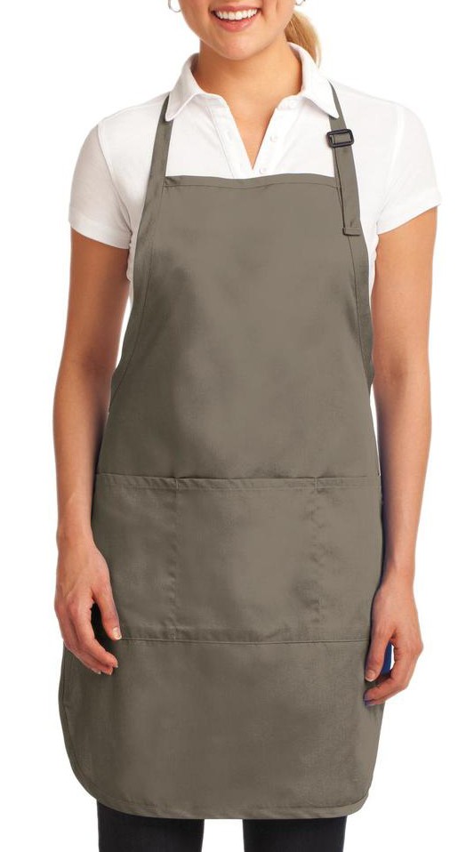 Delantal completo Port Authority® con acabado antimanchas y antiarrugas. A703 khaki