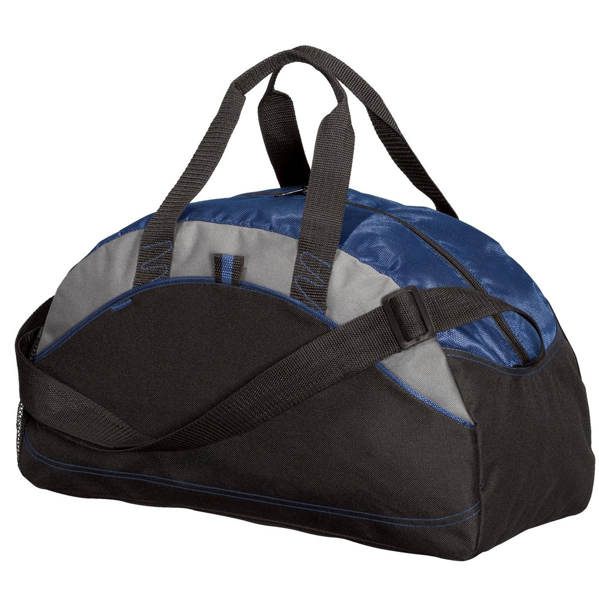 Maleta pequeña de colores contrastantes Port Authority®. BG1060 azul marino/gris/negro