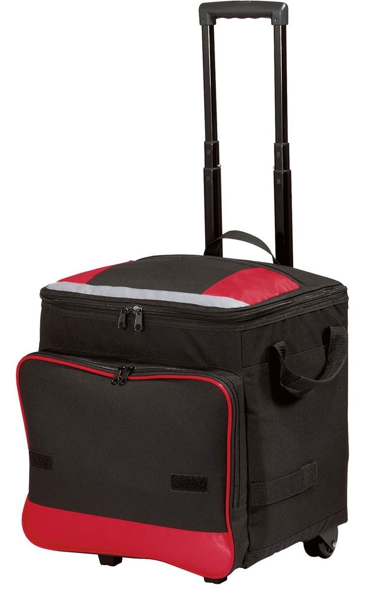 Lonchera con solapa y asa retráctil Port Authority®. BG119 rojo/negro