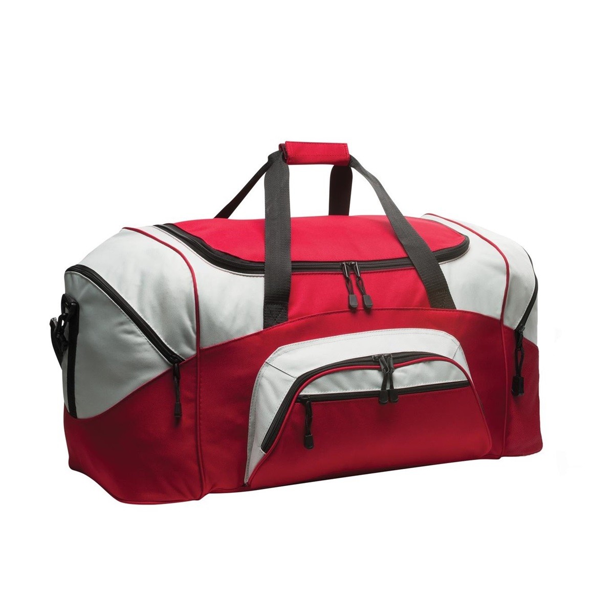 Maleta deportiva bicolor Port Authority® BG99 rojo/gris