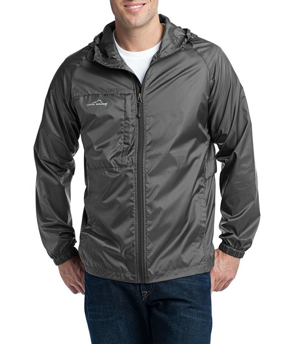 Eddie Bauer® Rompevientos portable con bolsillo en el pecho. EB500 acero
