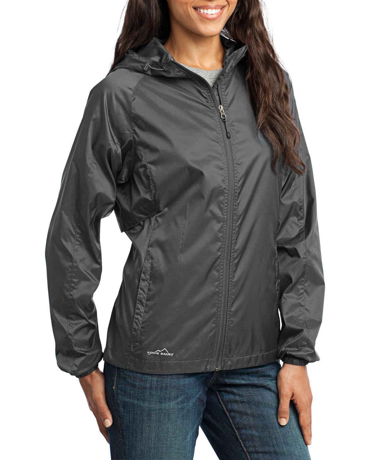 Eddie Bauer® Rompevientos portable con dos bolsillos delanteros. EB501 acero