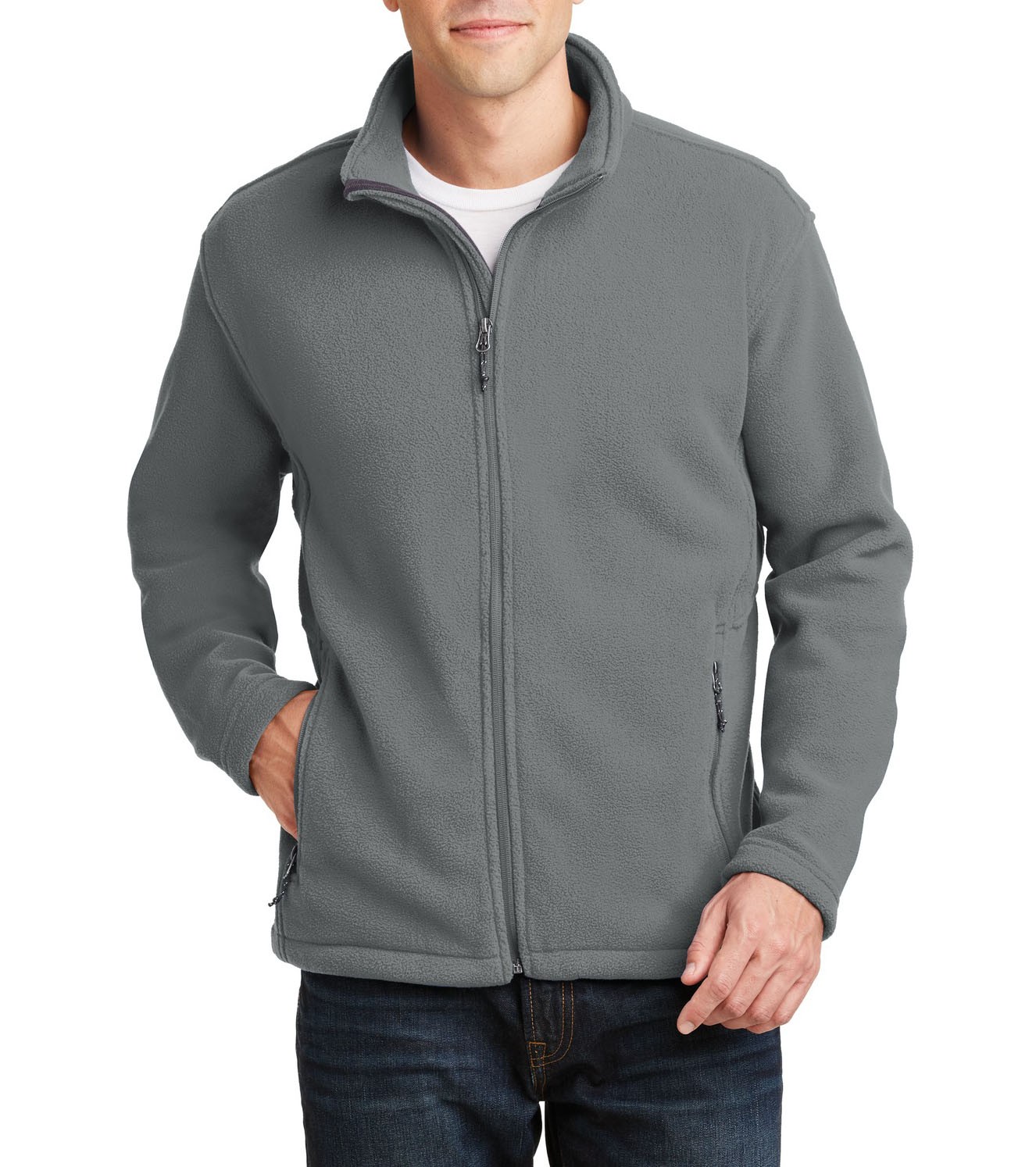 Port Authority® Suave y abrigadora chamarra polar para caballero. F217 humo oscuro