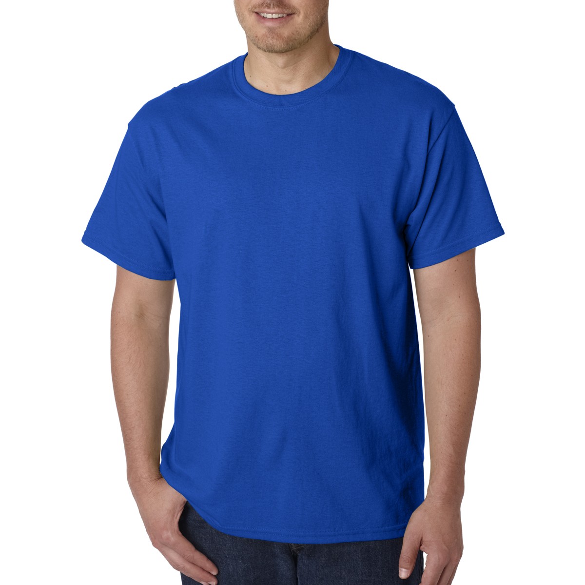 Gildan® Camiseta cuello redondo, algodón pesado. 5000 azul rey