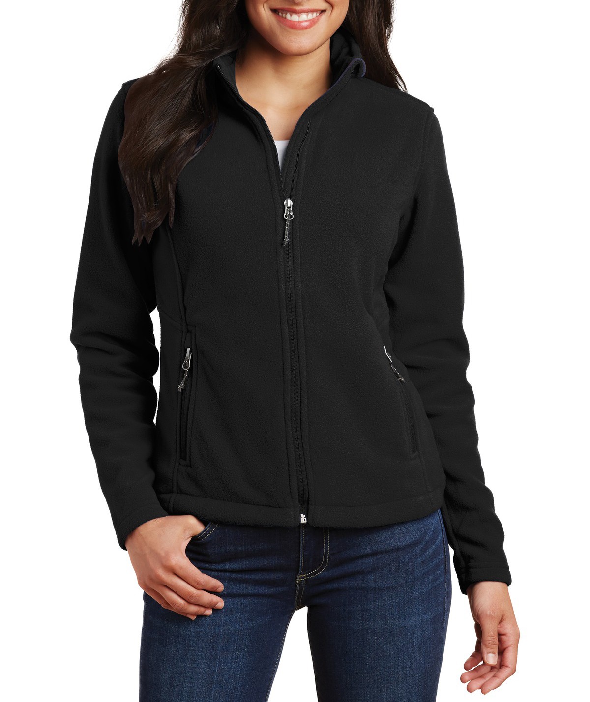 Port Authority® Suave y abrigadora chamarra polar para dama. L217 negro