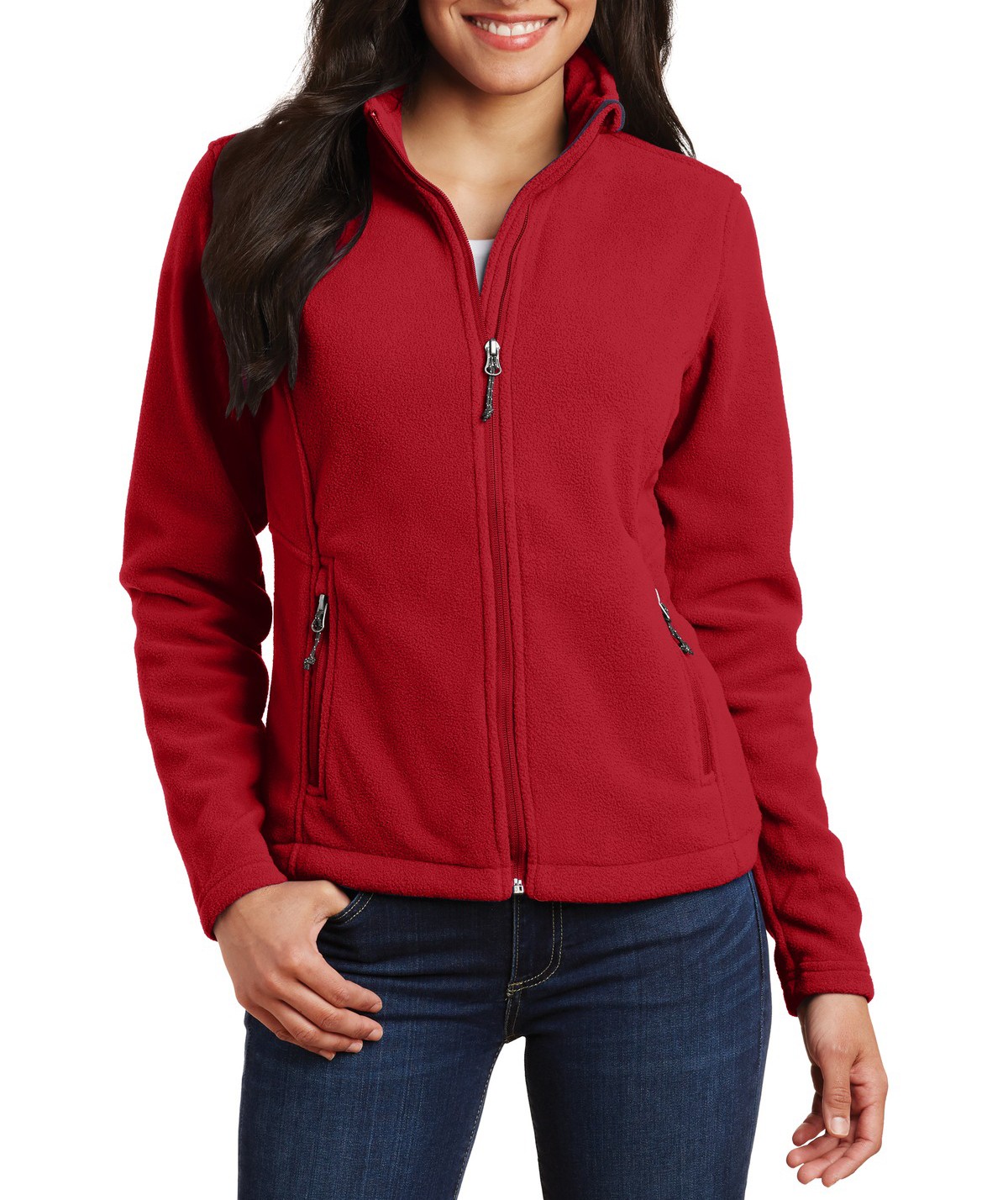 Port Authority® Suave y abrigadora chamarra polar para dama. L217 rojo