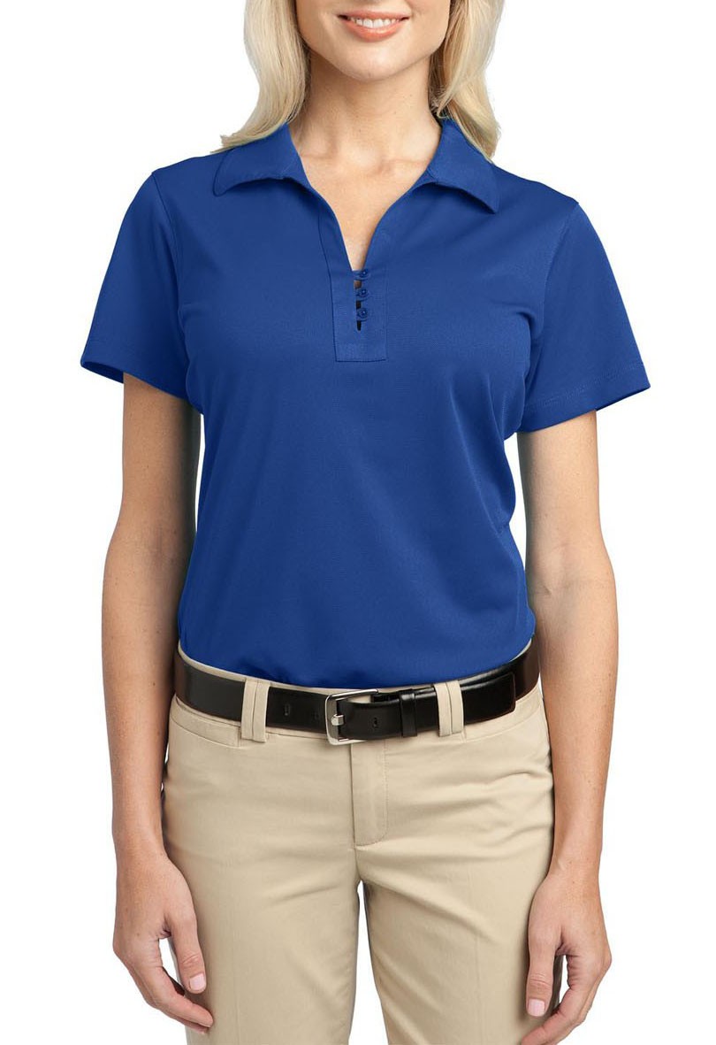 Port Authority® Blusa polo para dama con protección UV, ideal para uniforme. L527 azul rey