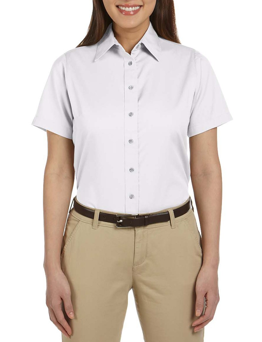 MODELO M500SW. HARRITON® BLUSA DE MANGA CORTA, RESISTENTE A LAS MANCHAS Y ANTI-ARRUGAS