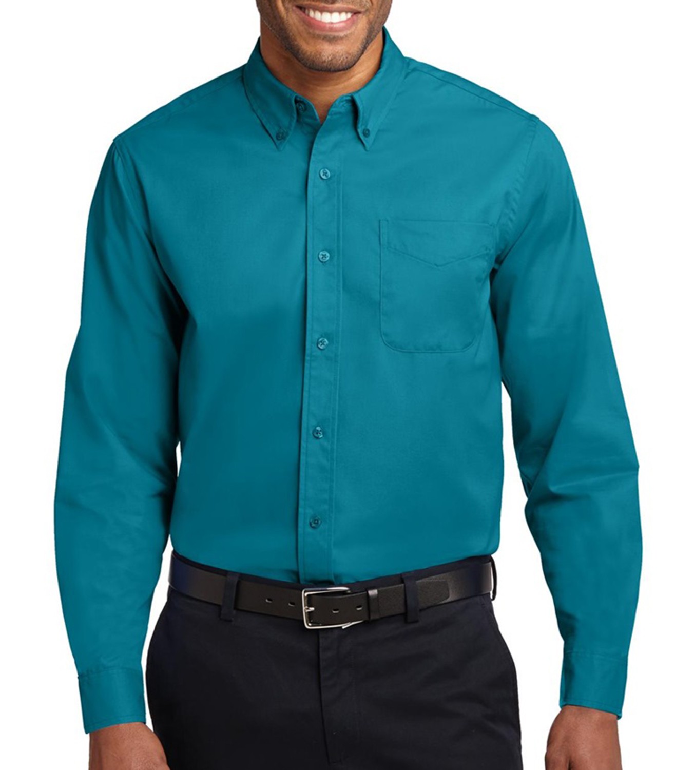 Port Authority® Camisa de manga larga de fácil cuidado. S608 cerceta