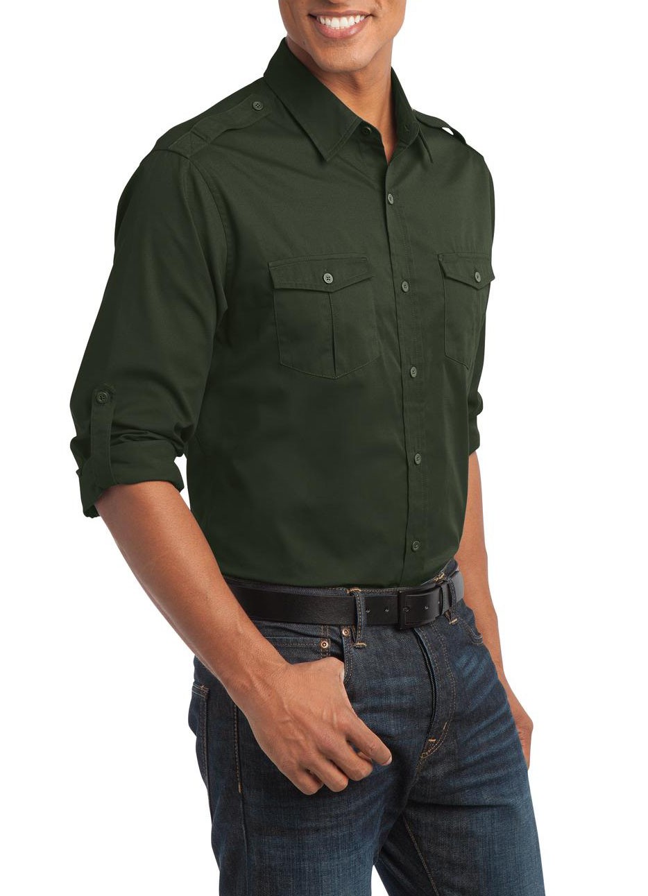 Camisa de manga larga con bolsillo