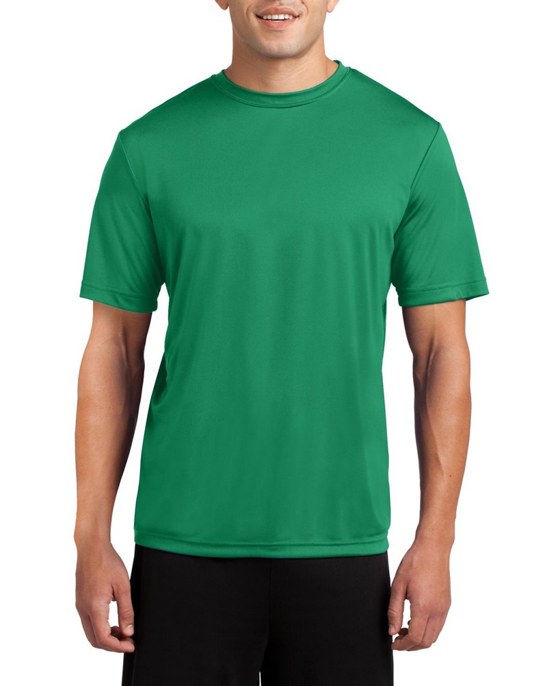 Sport-Tek® Camiseta de manga corta, ligera y absorbente, resistente a la decoloración. ST350 verde kelly