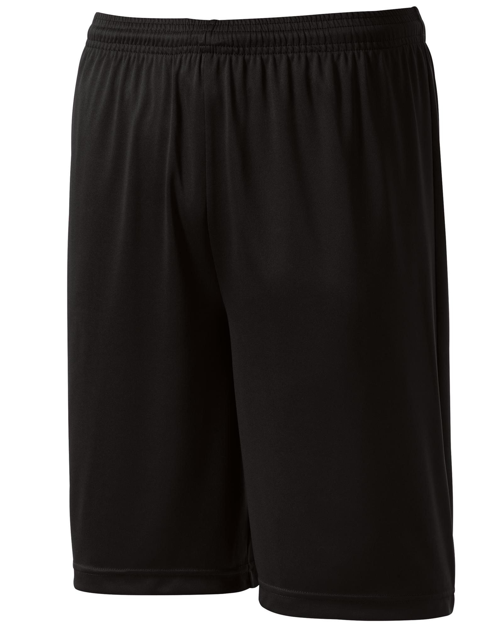 Sport-Tek® Short ligero y absorbente, resistente a la decoloración. ST355 negro