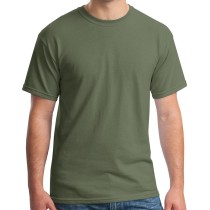 Gildan® Camiseta cuello redondo, algodón pesado. 5000 verde militar