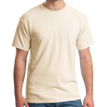 Gildan® Camiseta cuello redondo, algodón pesado. 5000 natural