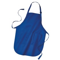 Port Authority® Delantal completo con bolsillos. A500 azul rey