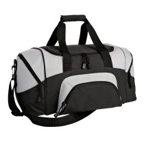 Pequeña maleta deportiva bicolor Port Authority®. BG990S negro/gris
