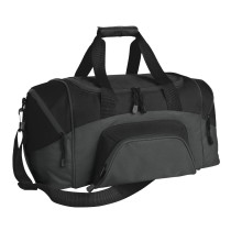 Pequeña maleta deportiva bicolor Port Authority®. BG990S negro/gris carbón