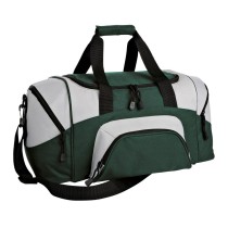 Pequeña maleta deportiva bicolor Port Authority®. BG990S verde cazador/gris