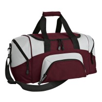 Pequeña maleta deportiva bicolor Port Authority®. BG990S marrón/gris