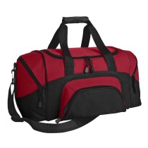 Pequeña maleta deportiva bicolor Port Authority®. BG990S rojo/negro