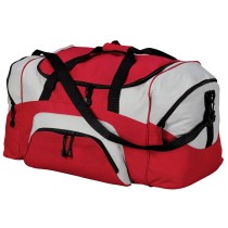 Pequeña maleta deportiva bicolor Port Authority®. BG990S rojo/gris
