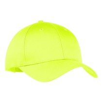 Gorra clásica de 6 paneles Port Authority® CP80 amarillo neón