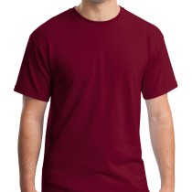 Gildan® Camiseta cuello redondo, algodón pesado. 5000 rojo granate