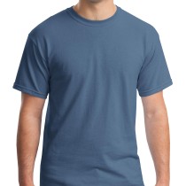 Gildan® Camiseta cuello redondo, algodón pesado. 5000 azul índigo
