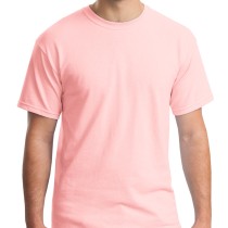 Gildan® Camiseta cuello redondo, algodón pesado. 5000 rosa claro