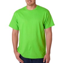 Gildan® Camiseta cuello redondo, algodón pesado. 5000 verde neon