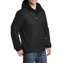 Port Authority® Chamarra térmica e impermeable para hombre, 3-en-1. J332 negro