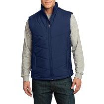 Port Authority® Chaleco acolchado para hombre con cuello estilo cadete. J709 azul mediterréneo