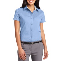 Port Authority® Blusa de manga corta de fácil cuidado. L508 azul claro