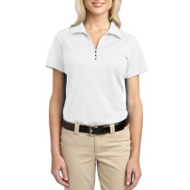 Port Authority® Blusa polo para dama con protección UV, ideal para uniforme. L527 blanco