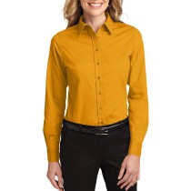 Port Authority® blusa de manga larga anti-arrugas, perfecta para la jornada laboral. L608 amarillo oro