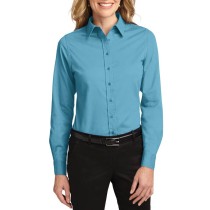 Port Authority® blusa de manga larga anti-arrugas, perfecta para la jornada laboral. L608 azul maui
