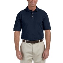 Harriton® camisa polo de algodón tejido piqué, manga corta, variedad de colores. M200 azul marino
