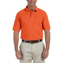 Harriton® camisa polo de algodón tejido piqué, manga corta, variedad de colores. M200 anaranjado