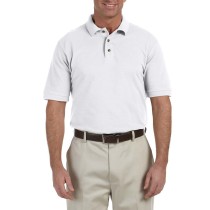 Harriton® camisa polo de algodón tejido piqué, manga corta, variedad de colores. M200 blanco