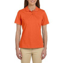 Harriton® blusa polo de algodón tejido piqué, manga corta, variedad de colores. M200w anaranjado