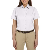 Harriton® blusa de manga corta, resistente a las manchas y anti-arrugas. M500SW blanco