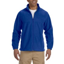 Harriton® Chamarra de suave tela polar, con cierre y dos bolsillos. M990 azul rey