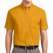 Port Authority® camisa de manga corta resistente a las arrugas. S508 amarillo oro